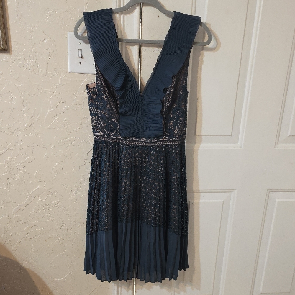 French Connection Teal Dress - Picture 4 of 12